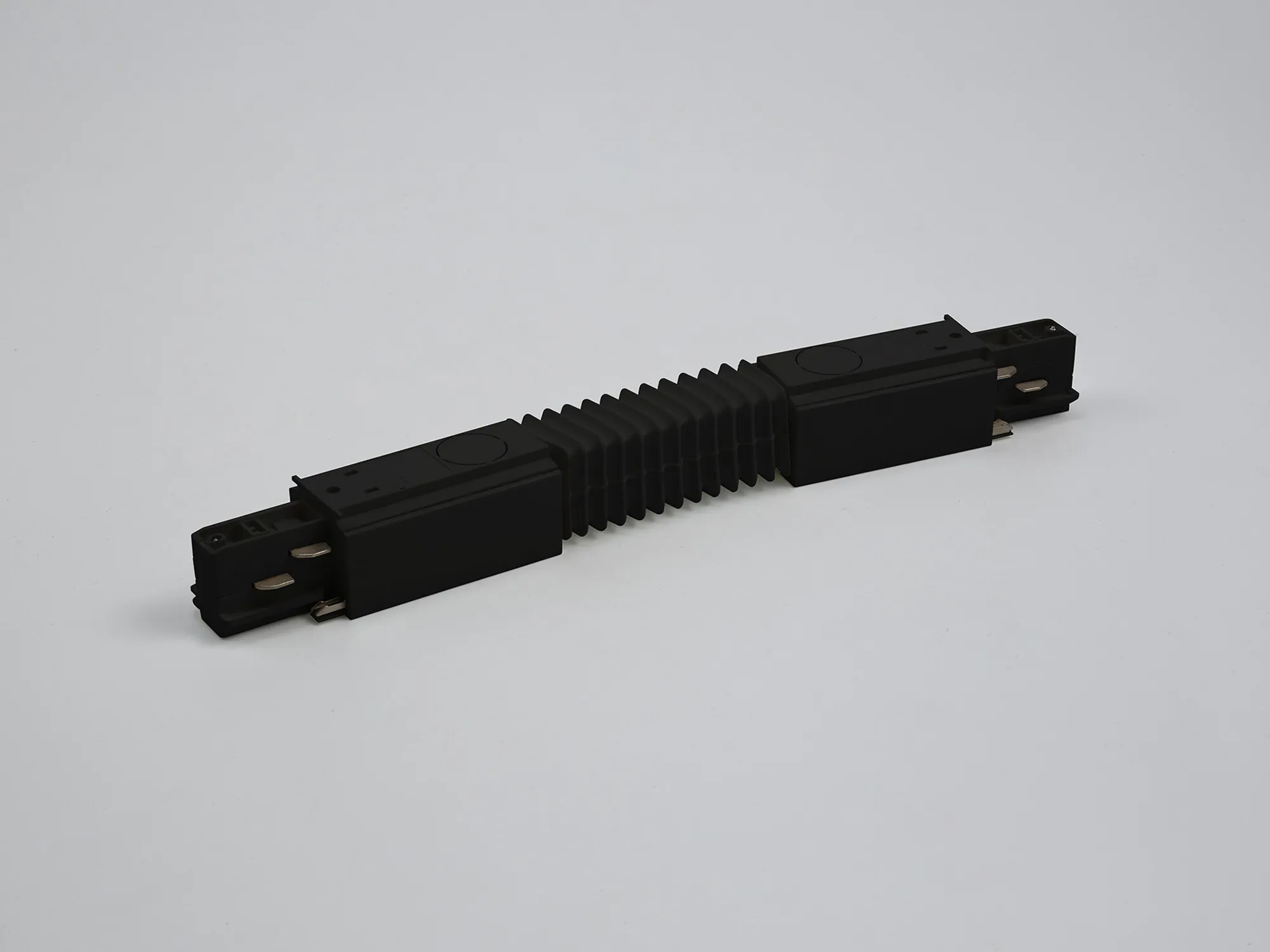 Flexible Coupler With Feeding Option 3 Circuit Surface Mounted Track With Data Bus 555 2 1211 2  Eutrac 3 Circuit Surface/DB-Black